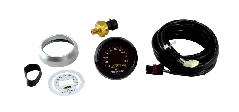 Aem 52Mm Oil Pressure 150 Psi Digital Gauge 1
