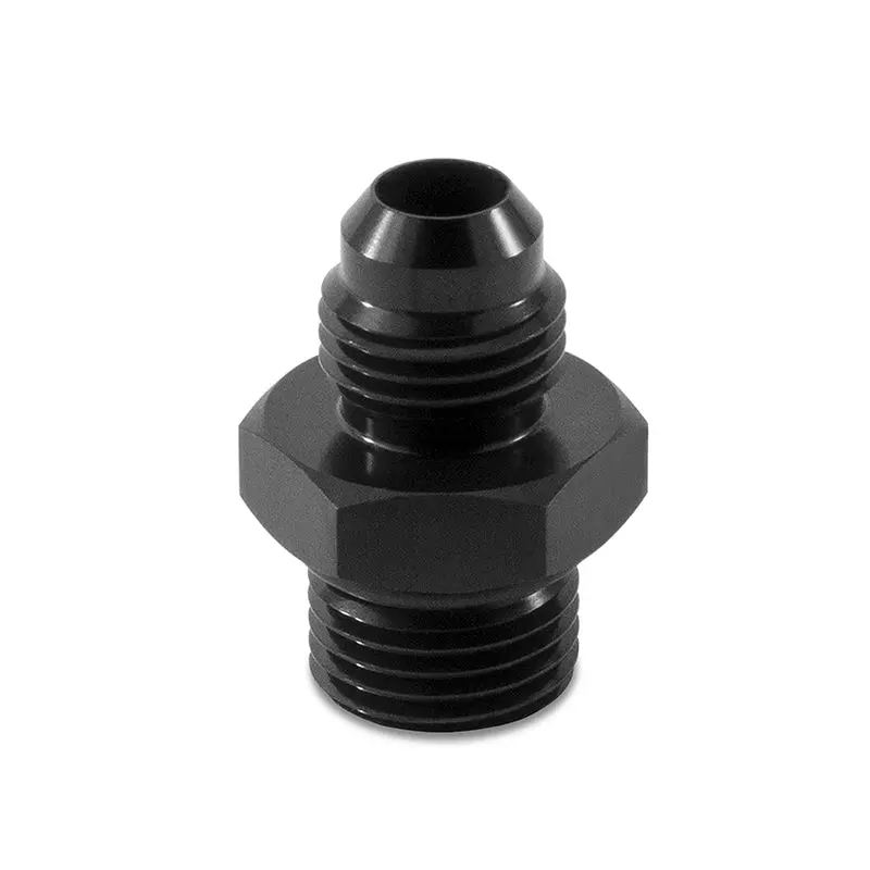 Aem Aluminum Fitting M16 X 1.5 To 6An Black Anodized 1