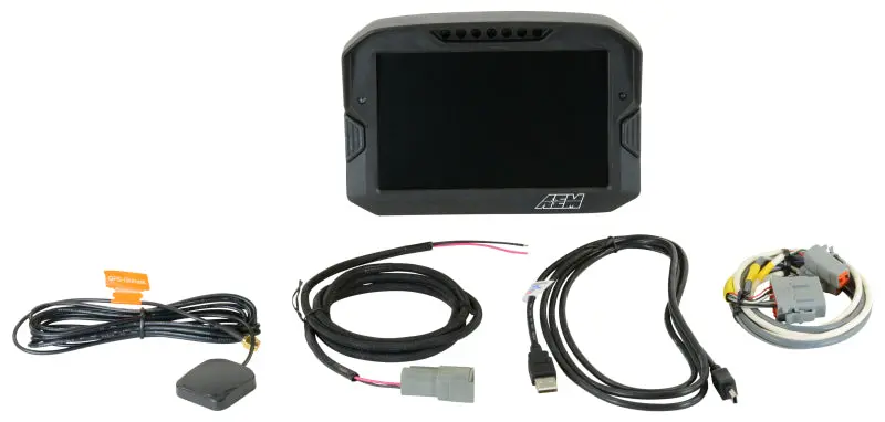 Aem Cd-7 Non Logging Gps Enabled Race Dash Carbon Fiber Digital Display Without Vdm (Can Input Only) 1