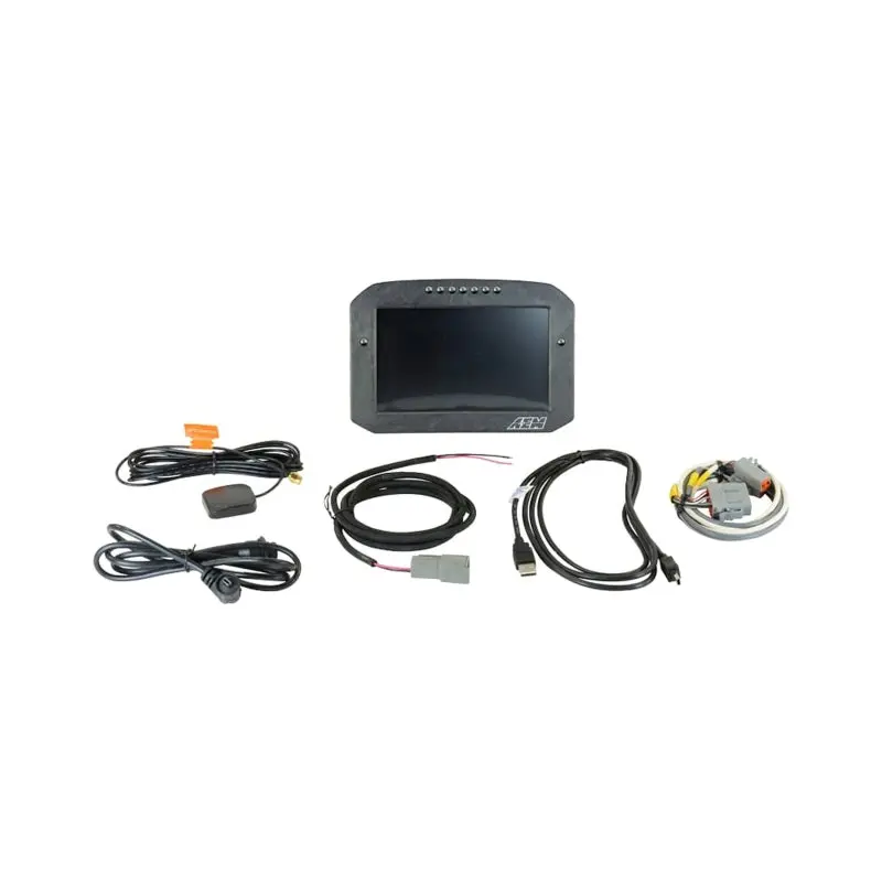 Aem Cd-7Lg Carbon Logging Digital Dash Display W/ Internal 20Hz Gps & Antenna 1