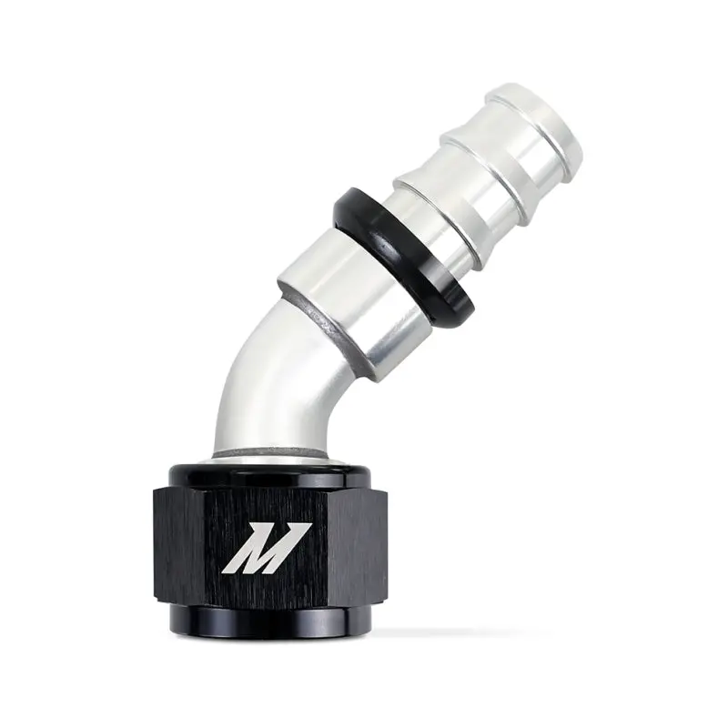 Aem Push Lock Fitting Mishimoto 45 Degree 12An Silver 1