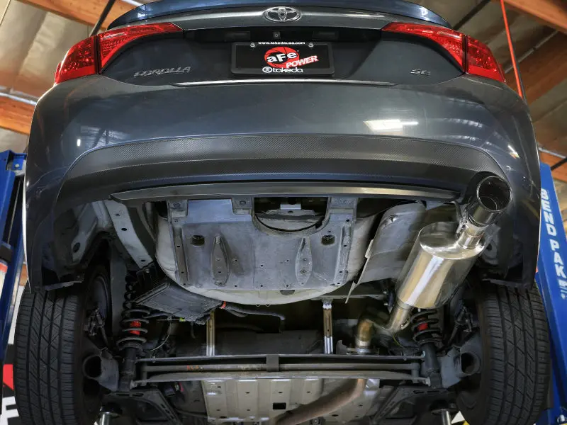 Afe 14-19 Toyota Corolla Takeda 2.5Inch 304Ss Axle-Back Exhaust With Black Tip 2