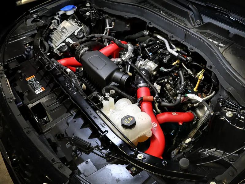 Afe 20-23 Ford Explorer V6 3.0L Bladerunner 2-3/4 Inch Aluminum Cold Pipe - Red 2