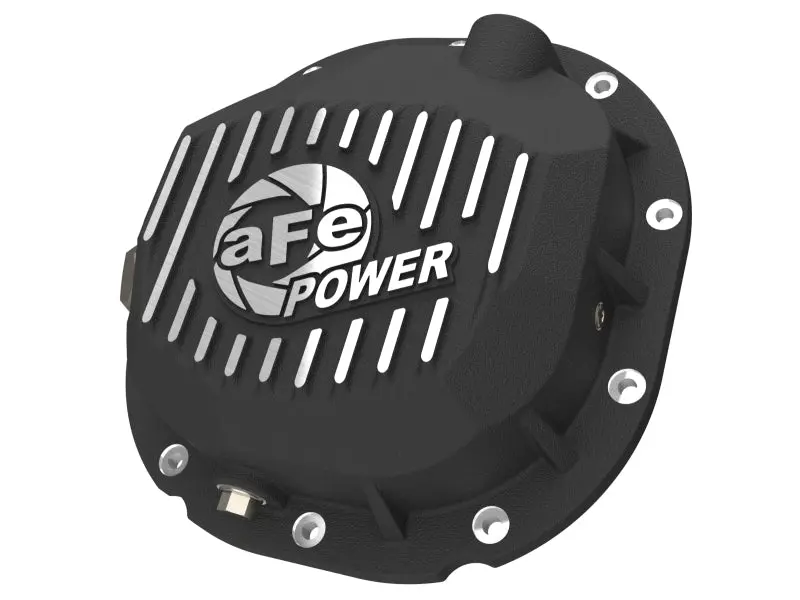 Afe 90-14 Ford F-150 Rear Differential Cover - Black With Machined Fins 1