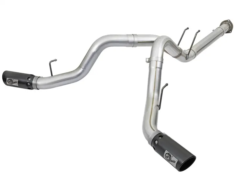 Afe Atlas 4In Dpf-Back Alum Steel Exhaust System With Black Tip For 2017 Ford Diesel Trucks V8-6.7L (Td) 1