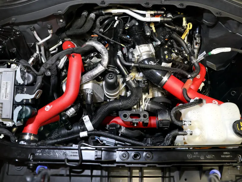 Afe Bladerunner 2-1/4 In Aluminum Hot Charge Pipe Black 20-23 Ford Explorer St Red 2