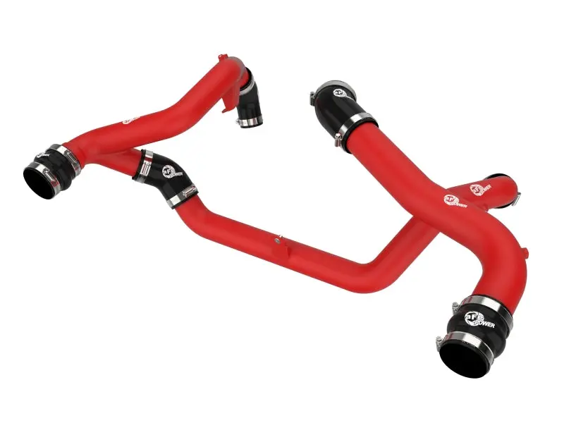 Afe Bladerunner Aluminum Hot And Cold Charge Pipe Kit - Red For 22-23 Ford Explorer 1