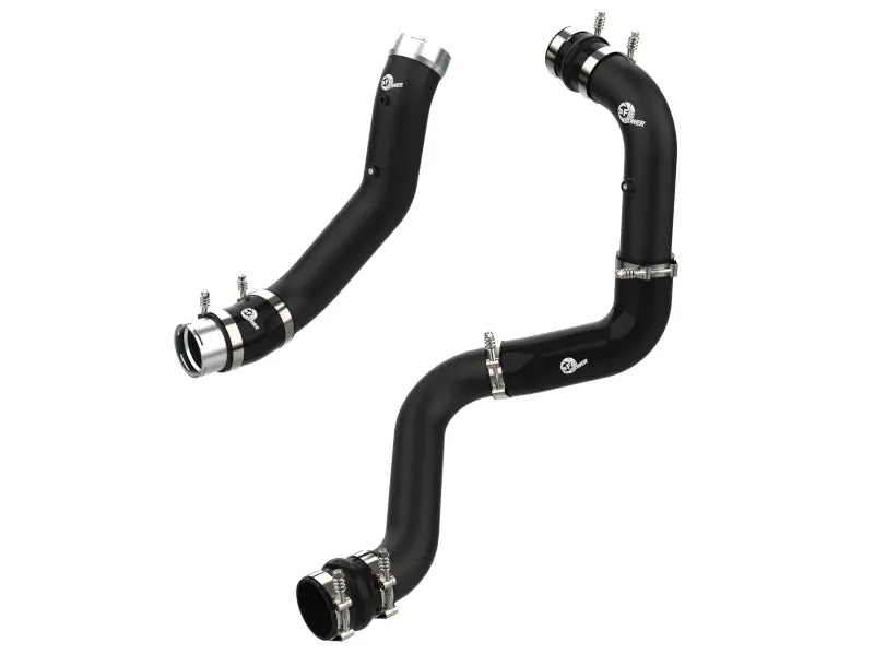 Afe Bladerunner Black 3In Aluminum Charge Pipe Kit For Gm Diesel Trucks V8-6.6L - Fits 20-21 Silverado 2500 Hd & 3500 Hd, Sierra 2500 Hd & 3500 Hd 1