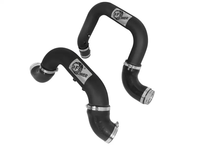 Afe Bladerunner Black Intercooler Tubes Combo 2-1/2 In & 3 In Aluminum Hot And Cold Charge Pipe Kit 2016 Gm Colorado/Canyon I4-2.8L (Td) 1