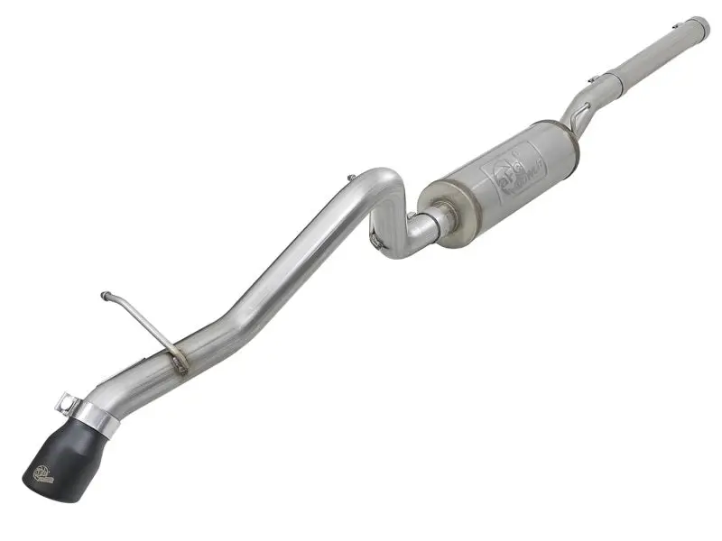 Afe Mach Force-Xp 2-1/2In 409 Ss Hi-Tuck Cat-Back Exhaust With Black Tip For Jeep Wrangler Jk 3.6L/3.8L 1