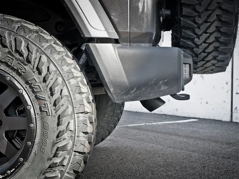 Afe Mach Force-Xp Axle-Back Exhaust System With Black Tip For Jeep Wrangler 2018-2020 L4 2.0T V6 3.6L 2