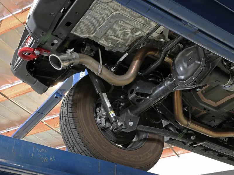 Afe Mach Force-Xp Axle-Back Exhaust System With Polished Tip For Jeep Wrangler 18-20 L4-2.0T/V6-3.6L 2