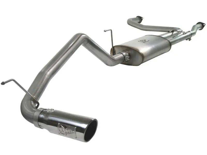 Afe Machforce Xp Exhaust Cat-Back For 2004–2012 Nissan Titan V8 5.6L – 2.5/3 In. Ss–409 With Polished Tip 1