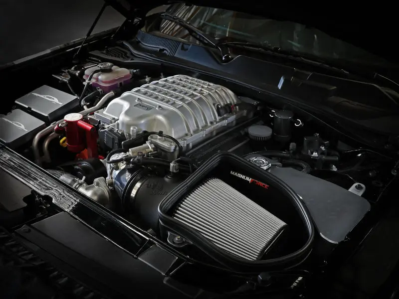 Afe Magnum Force Stage2 Cold Air Intake System W/Pro Dry S For 2018-2023 Dodge Challenger Hellcat V8-6.2L Srt Models 2