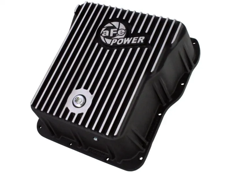 Afe Power Deep Transmission Pan Gm Diesel Trucks 01-12 V8-6.6L - Aluminum Pan 1