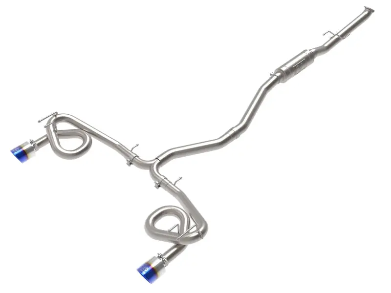 Afe Power Takeda 304 Ss Exhaust With Blue Flame Tips For Honda Civic Si - 22-23 1