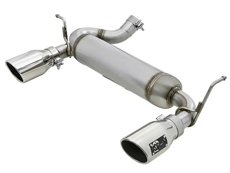Afe Rebel Series 2.5In 409 Ss Axle-Back Exhaust With Polished Tips For 07+ Jeep Wrangler (Jk) V6 3.6L/3.8L 1