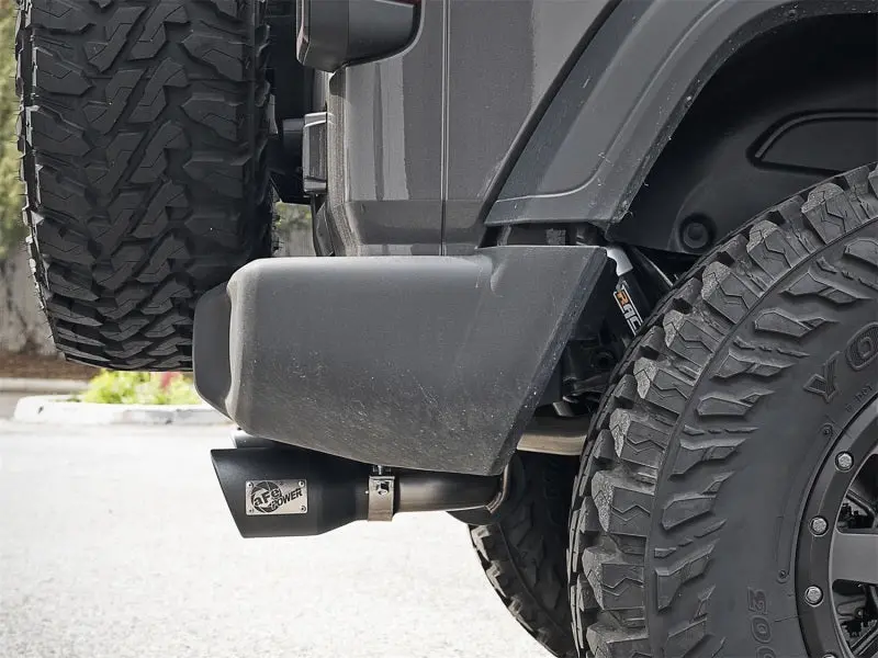 Afe Rebel Series Axle-Back Exhaust 2.5In 409 Ss Black Tips - 2018+ Jeep Wrangler (Jl) V6 3.6L 2