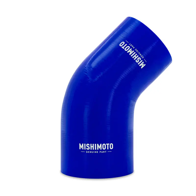 Afe Silicone Reducer Coupler 45 Degree 3In To 4In Blue 1