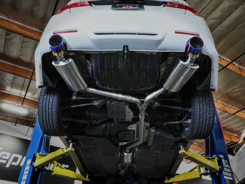 Afe Takeda 2-1/2In To 2-1/4In 304 Ss Cat-Back Exhaust System With Blueflame Tip For 09-14 Acura Tsx L4 2.4L 2