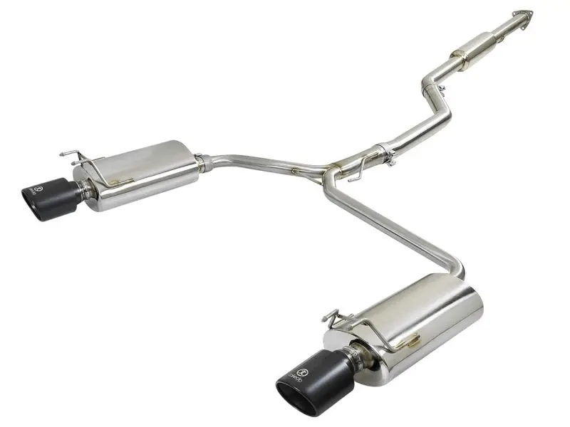 Afe Takeda Dual Cat-Back Exhaust System 304Ss Black Tips For 13-17 Honda Accord Lx/Ex/Ex-L Sedan L4 2.4L 1