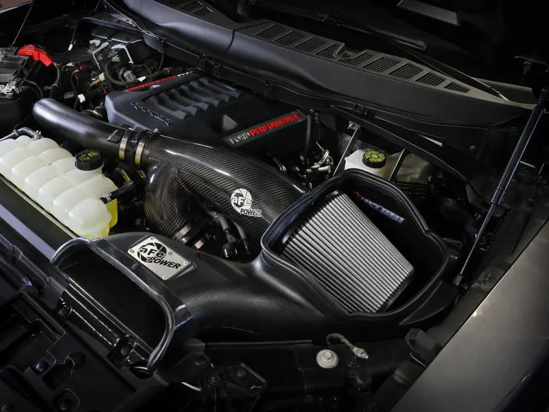 Afe Track Series Carbon Fiber Cold Air Intake System W/ Pro Dry S Filter For 21-24 Ford F150 Raptor 2