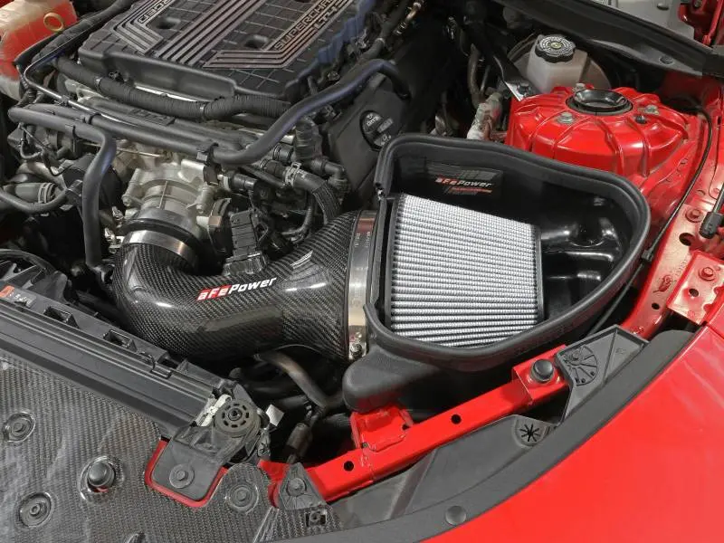 Afe Track Series Carbon Fiber Cold Air Intake System With Pro-Dry S Filters For 17-12 Chevrolet Camaro Zl1 (6.2L-V8) 2