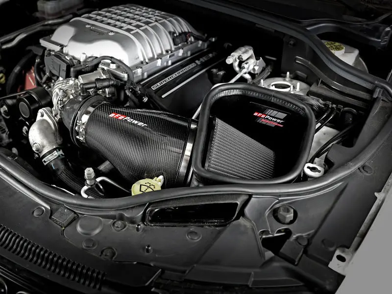 Afe Track Series Carbon Fiber Pro Dry S Ais Air Filter - 2018 Jeep Grand Cherokee Trackhawk (Wk2) V8-6.2L(Sc) 2