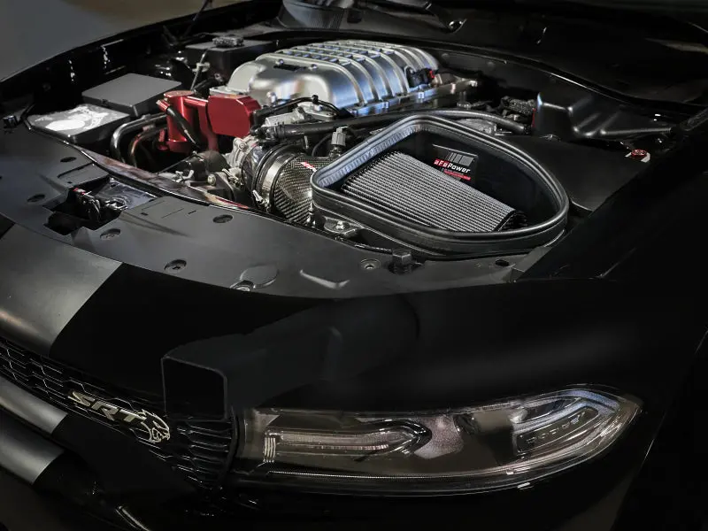 Afe Track Series Stage-2 Carbon Fiber Intake System For Dodge Charger Srt Hellcat Redeye 21-23 V8-6.2L 2