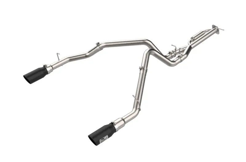 Afe Vulcan Series 3 In. To 3-1/2 In. Stainless Steel Cat-Back Exhaust System For 2021–2024 Ford F-150 – Black 1