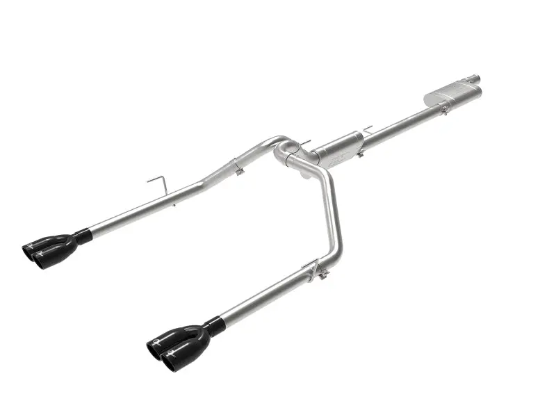 Afe Vulcan Series 3 Inch-2-1/2 Inch 304 Ss Cat-Back 2020 Jeep Gladiator (Jt) V6-3.6L With Black Tips 1
