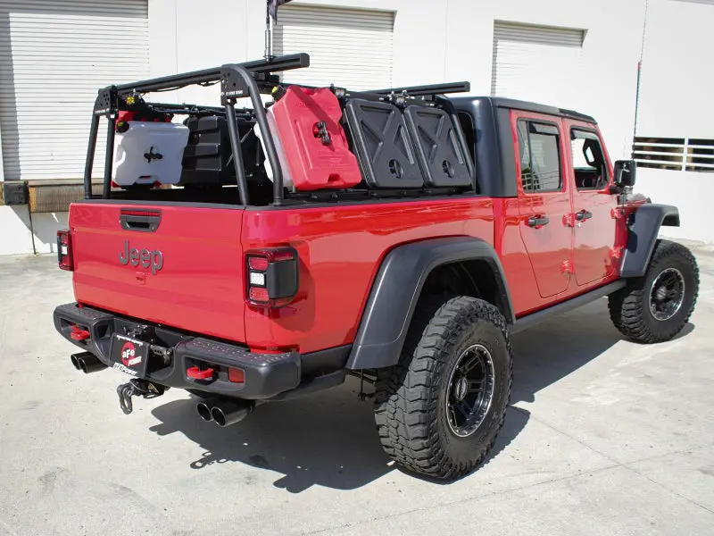 Afe Vulcan Series 3 Inch-2-1/2 Inch 304 Ss Cat-Back 2020 Jeep Gladiator (Jt) V6-3.6L With Black Tips 2