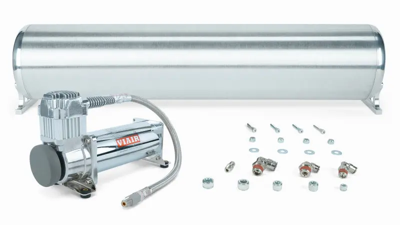 Air Lift 28In Flo Tank With Viair 444C Compressor (Incl. Fittings & Tank Mounting Hardware) 1