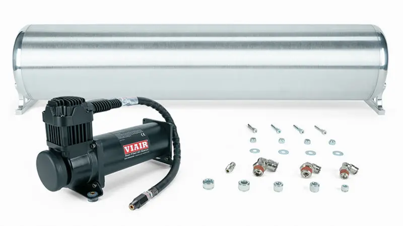 Air Lift Flo Tank Viair 444C Compressor (Incl. Fittings & Tank Mounting Hardware) 1