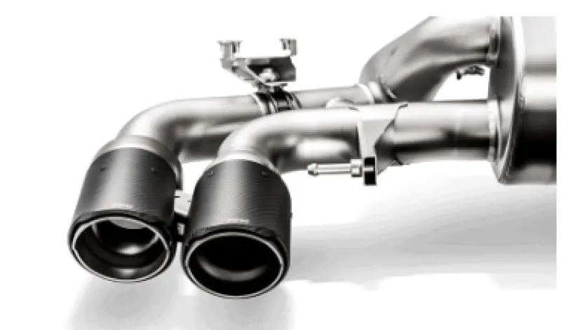 Akrapovic Evolution Tail Pipe Set (Carbon) With Red/White Logo For Bmw M5 (F90) 18+ 1
