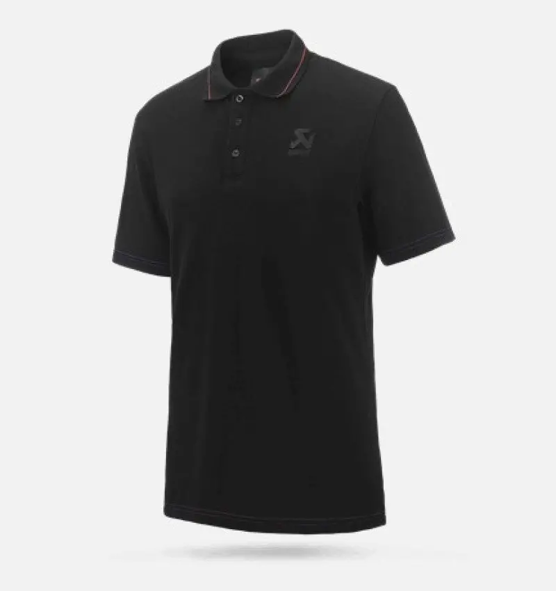Akrapovic Mens Corpo Polo Black Size L Polo Shirt Official 1