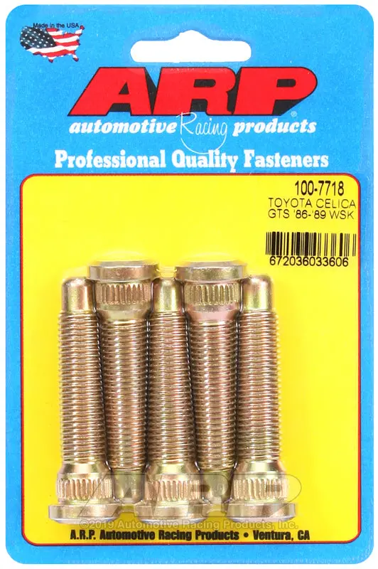 Arp 1986–1989 Front Wheel Stud Kit For Toyota Celica Gts 1
