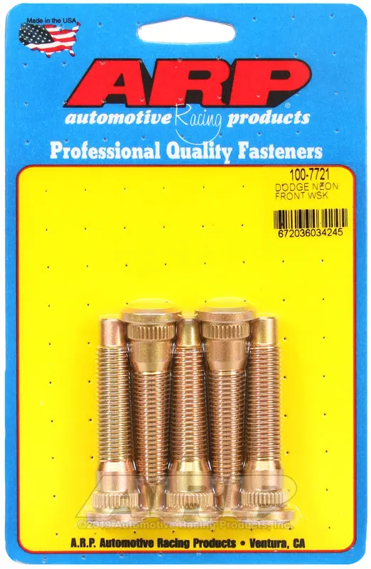 Arp Front Wheel Stud Kit For Dodge Neon 1