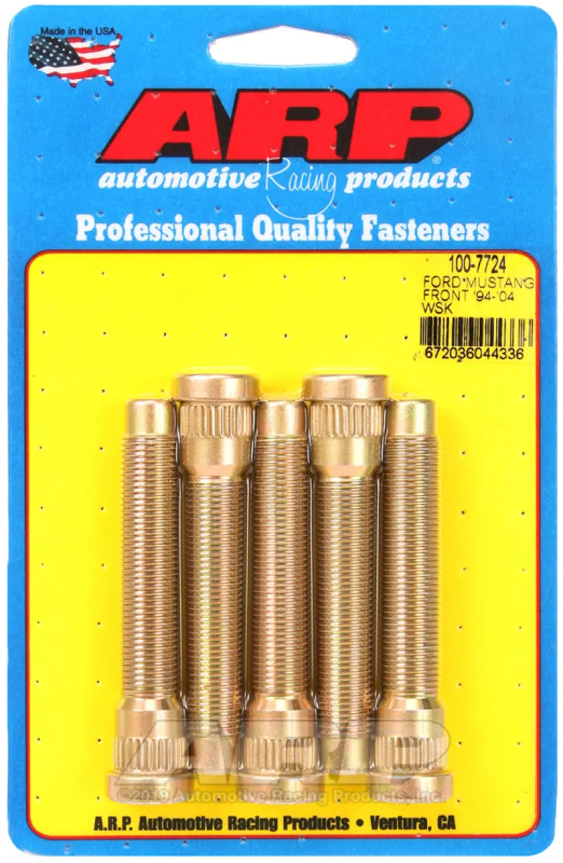 Arp Front Wheel Stud Kit Set Of 5 For 94-04 Ford Mustang 1