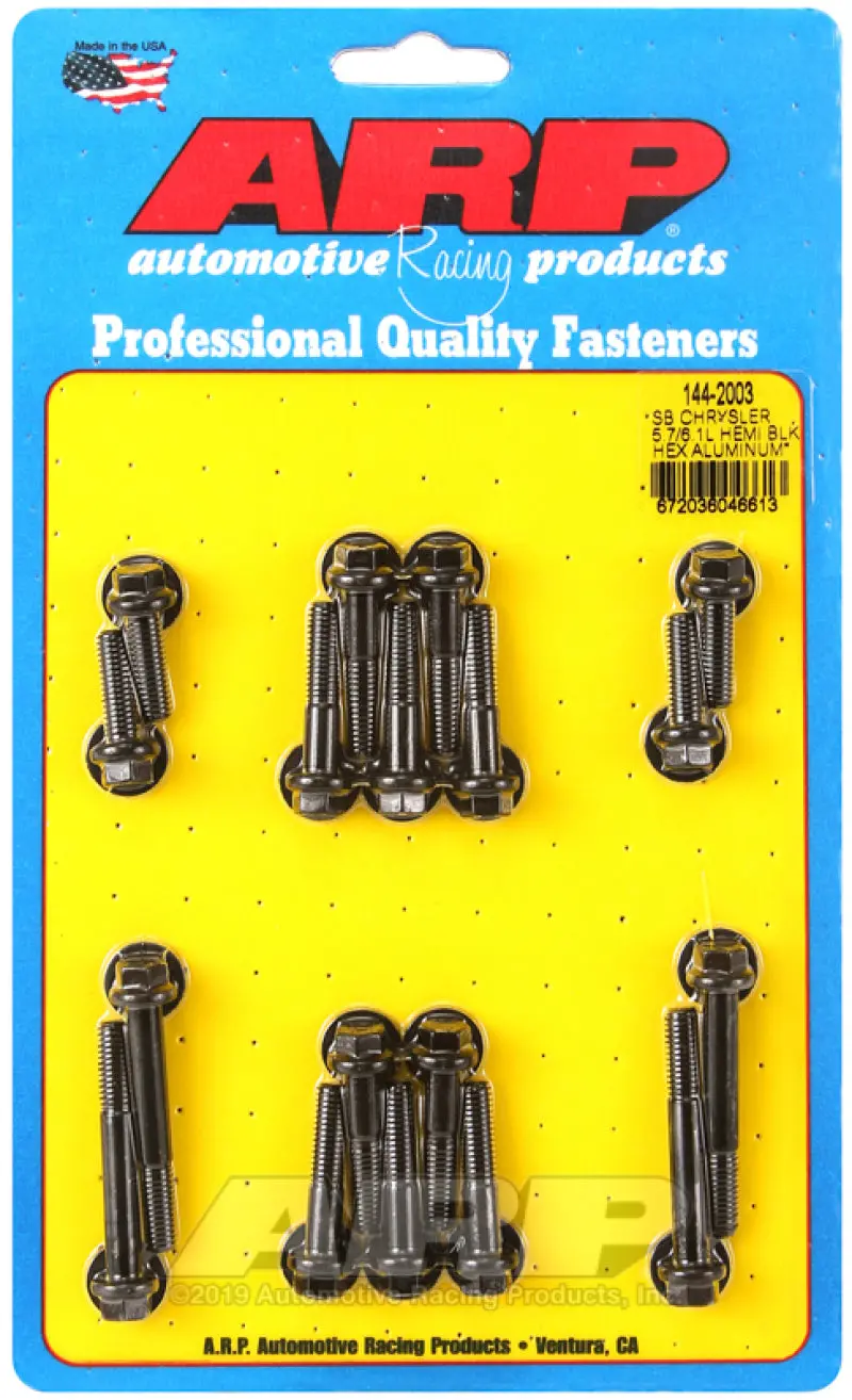 Arp Hex Aluminum Intake Manifold Bolt Kit For Small Block Chrysler 5.7/6.1L Hemi 1