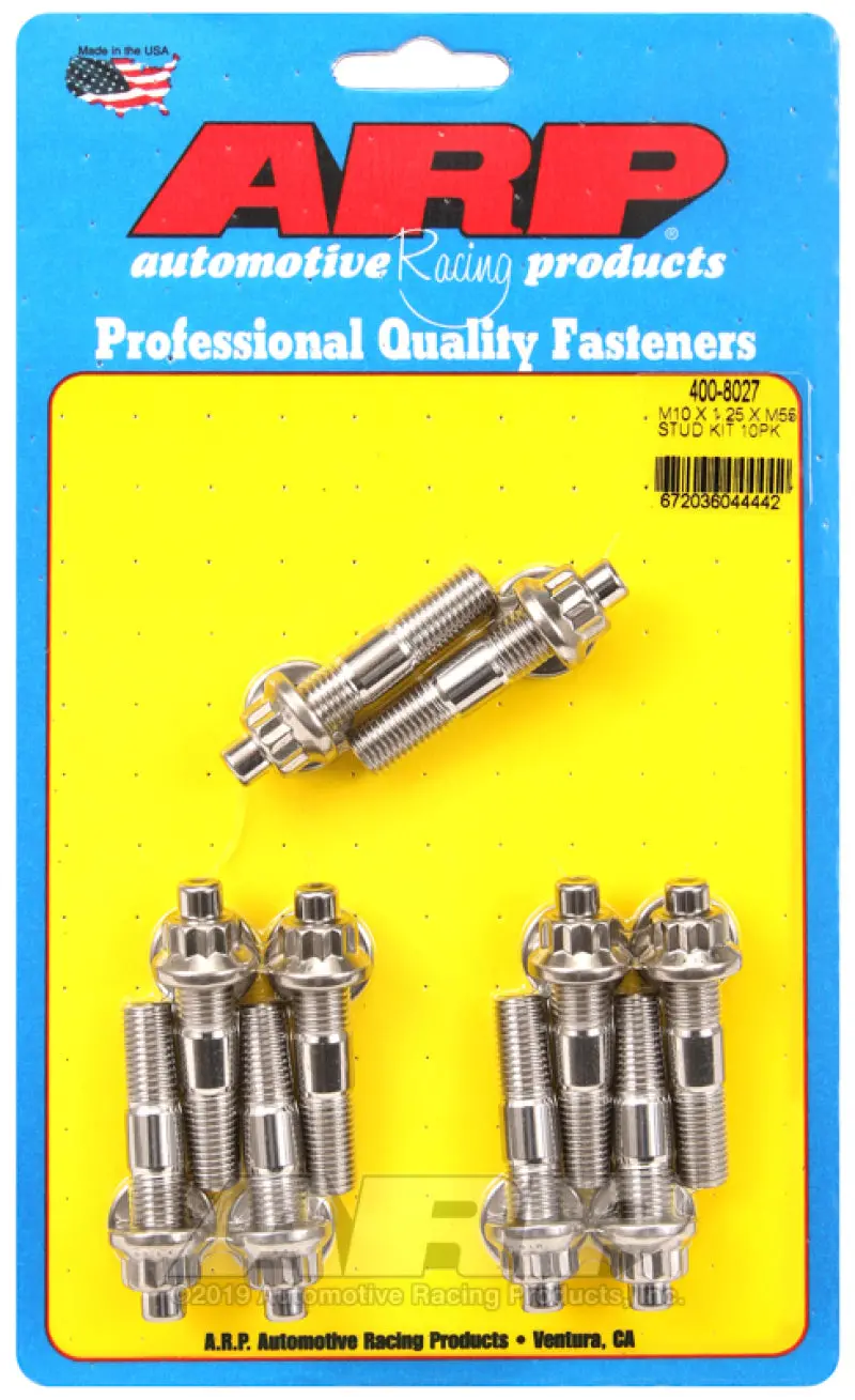 Arp M10 X 1.25 X 55Mm Broached Stud Kit 10Pcs 1
