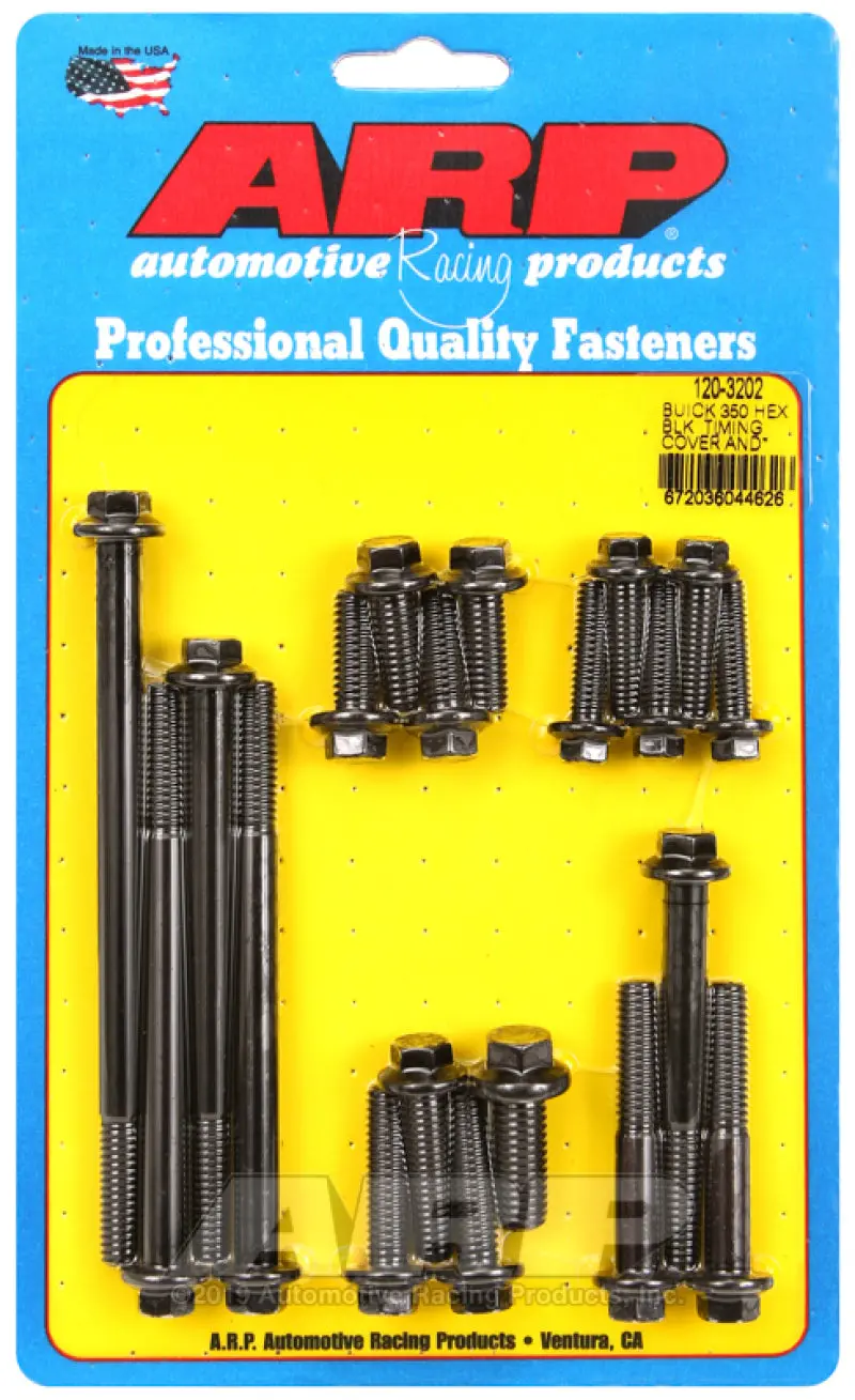 Arp Timing Cover And Water Pump Hex Bolt Kit For Buick 350 1