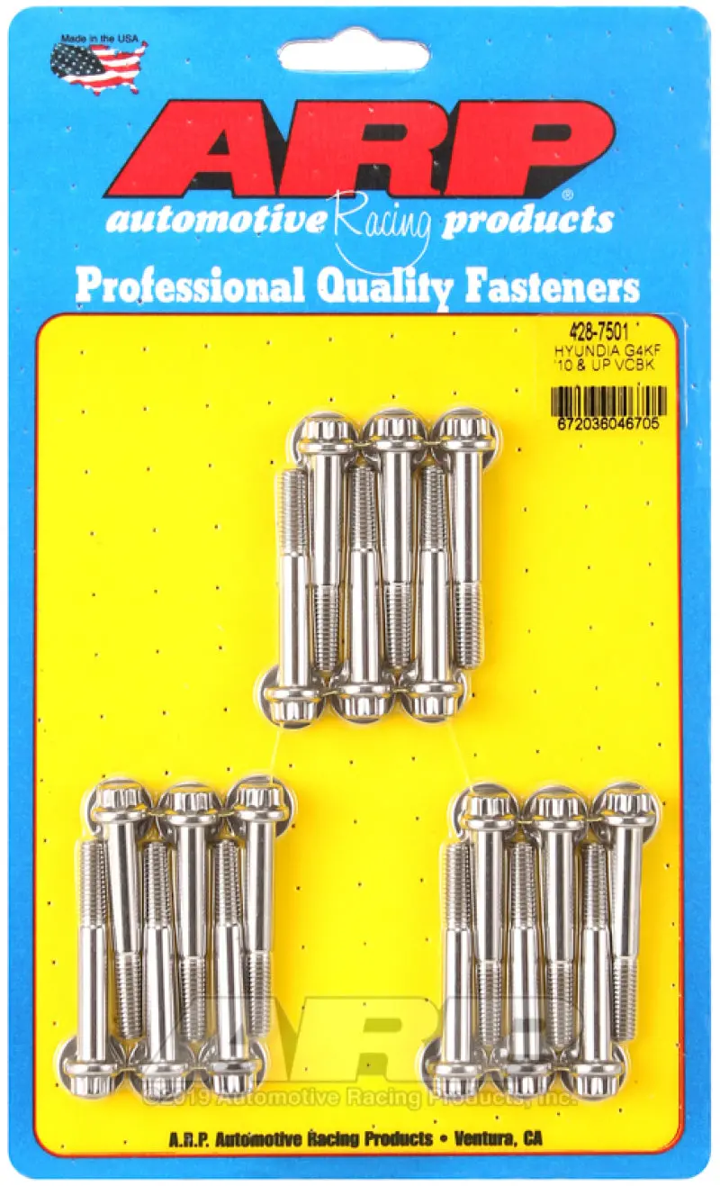 Arp Valve Cover Bolt Kit For Hyundai Genesis G4kf 2L 2010+ 1