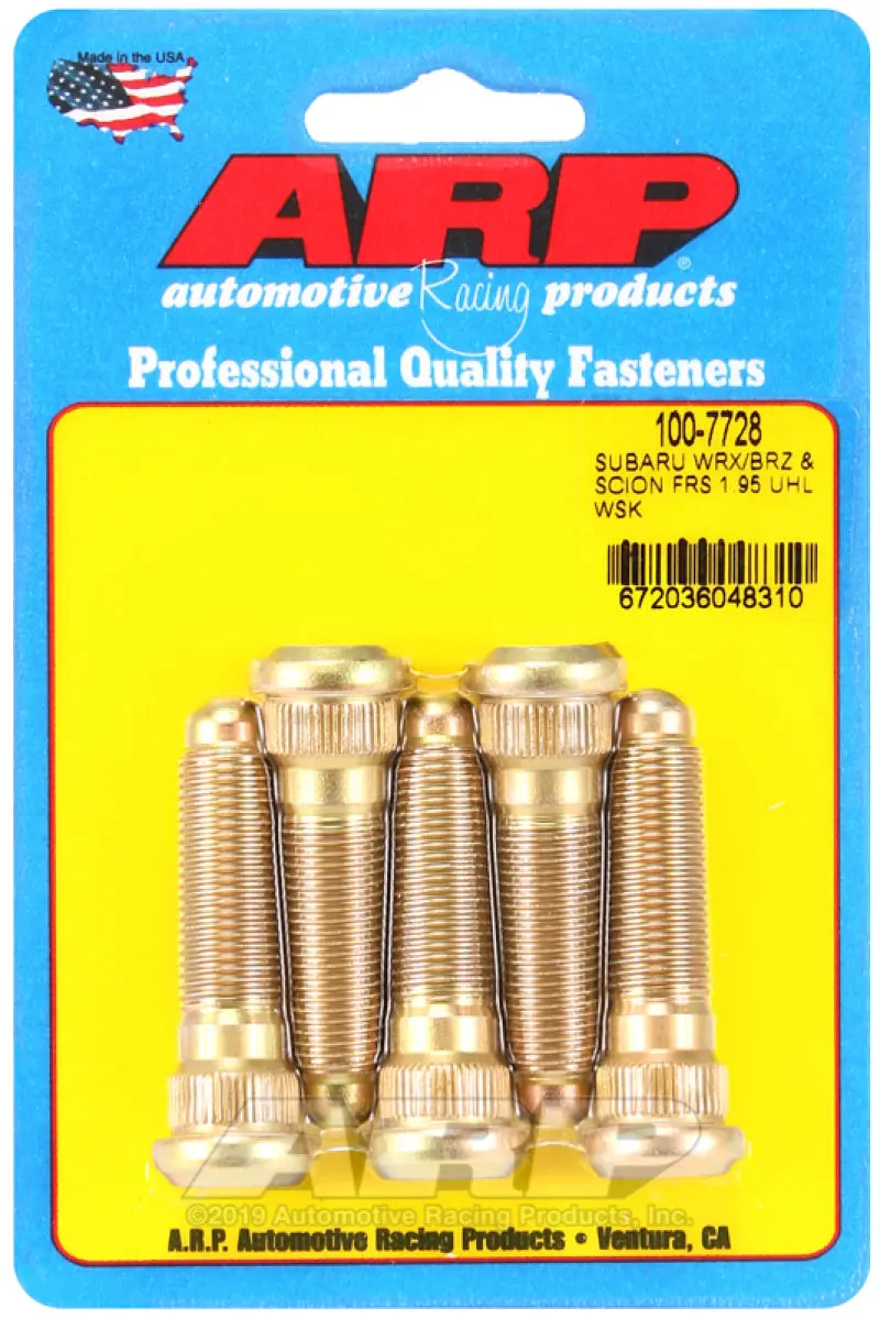 Arp Wheel Stud Kit 1.95 Uhl 12Mm X 1.25 - Subaru Wrx/Brz & Scion Frs 1