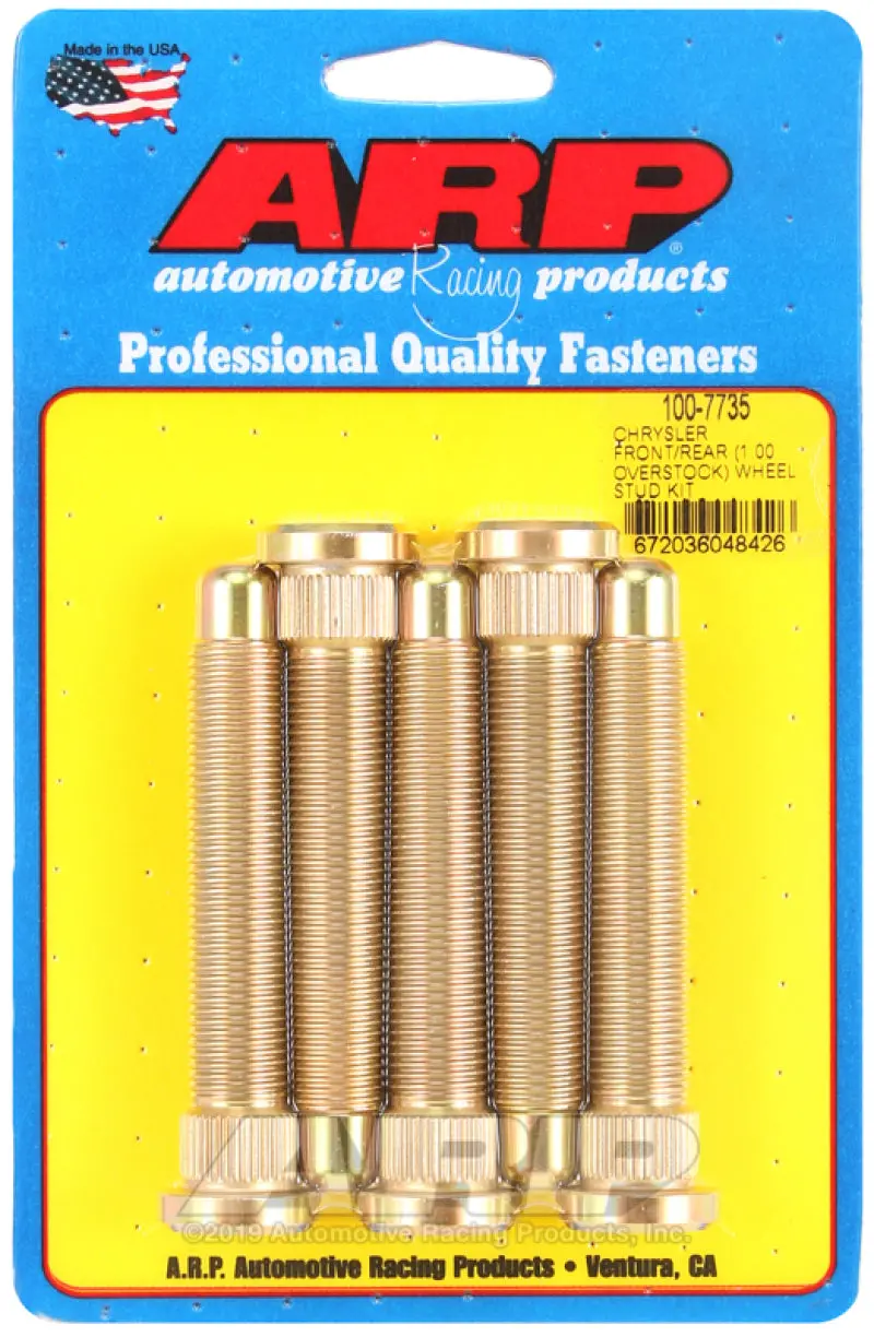 Arp Wheel Stud Kit M14 1.000 Over Stock Chrysler Front Rear 1