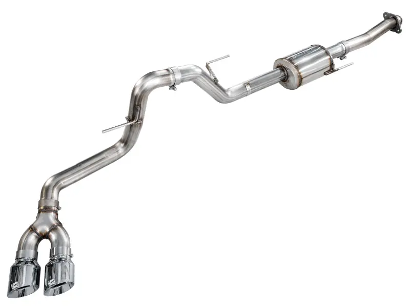 Awe Cat-Back Exhaust - 4.5In Dual Side Exit Chrome Tips For 21-25 Ford F150 (14Th Gen Reg Cab) 1