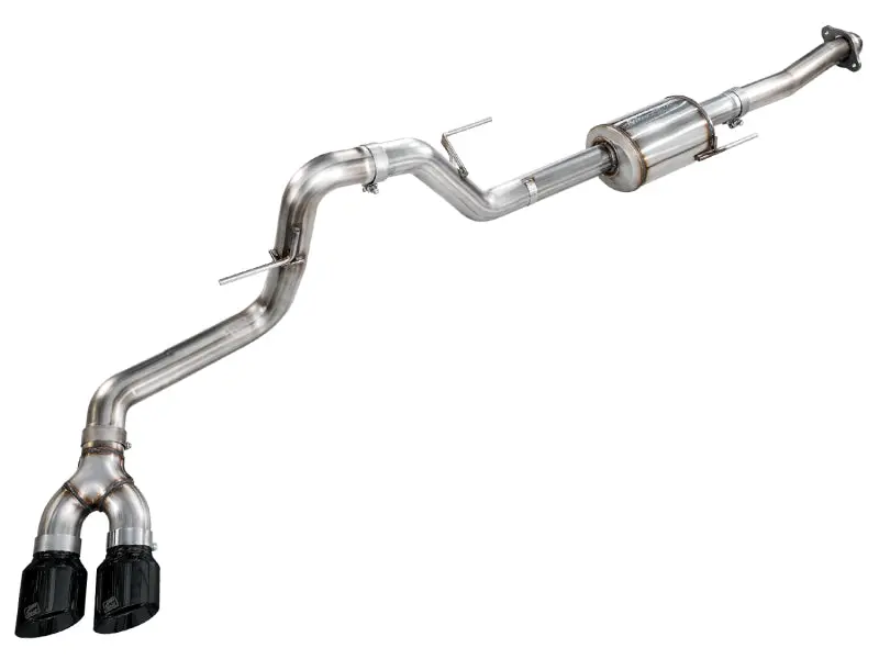 Awe Tuning Cat-Back Exhaust - 4.5In Dual Side Exit Diamond Black Tips For 21-25 Ford F150 (14Th Gen Reg Cab) 1