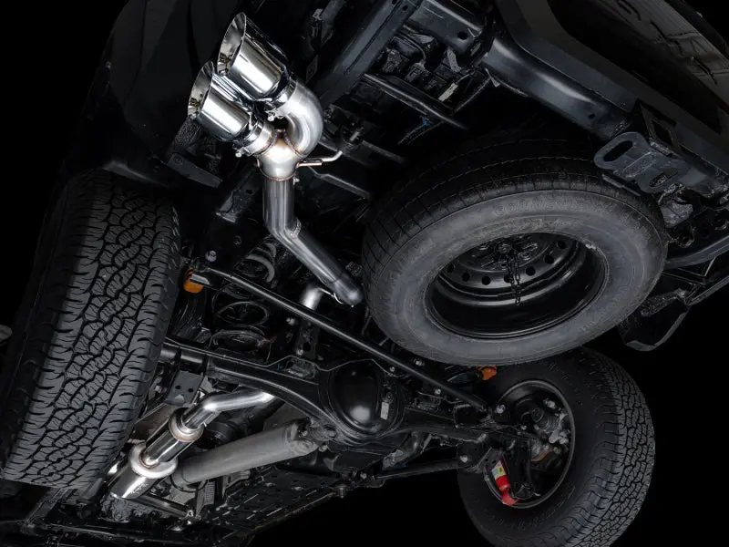 Awe Tuning Exhaust For 4Th Gen Toyota Tacoma Dual Chrome Silver Tips 2024 Tacoma Limited Sr Sr5 Trailhunter Trd Off-Road Trd Prerunner Trd Pro Trd Sport 2