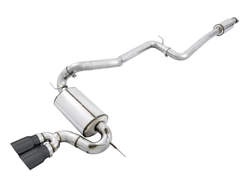 Awe Tuning Ford Focus St Touring Edition Cat-Back Exhaust - Resonated - Diamond Black Tips 1