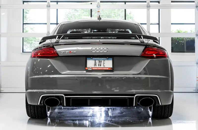 Awe Tuning Switchpath Exhaust With Diamond Black Tips For 2018-2022 Audi Tt Rs 2.5L Turbo Coupe 8S/Mk3 2